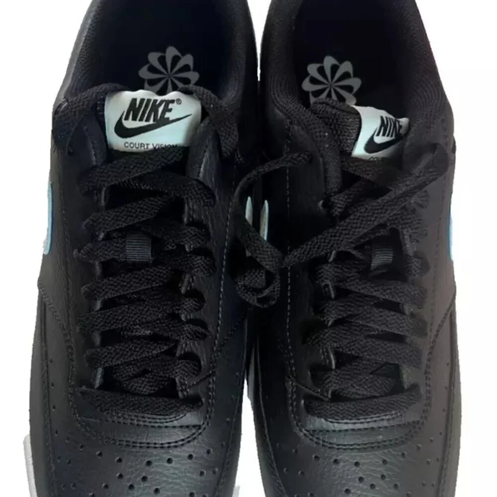 NEW NIKE Court Vision Lo NN Black / Glacier Blue - White Men's US 11 DH2987-006